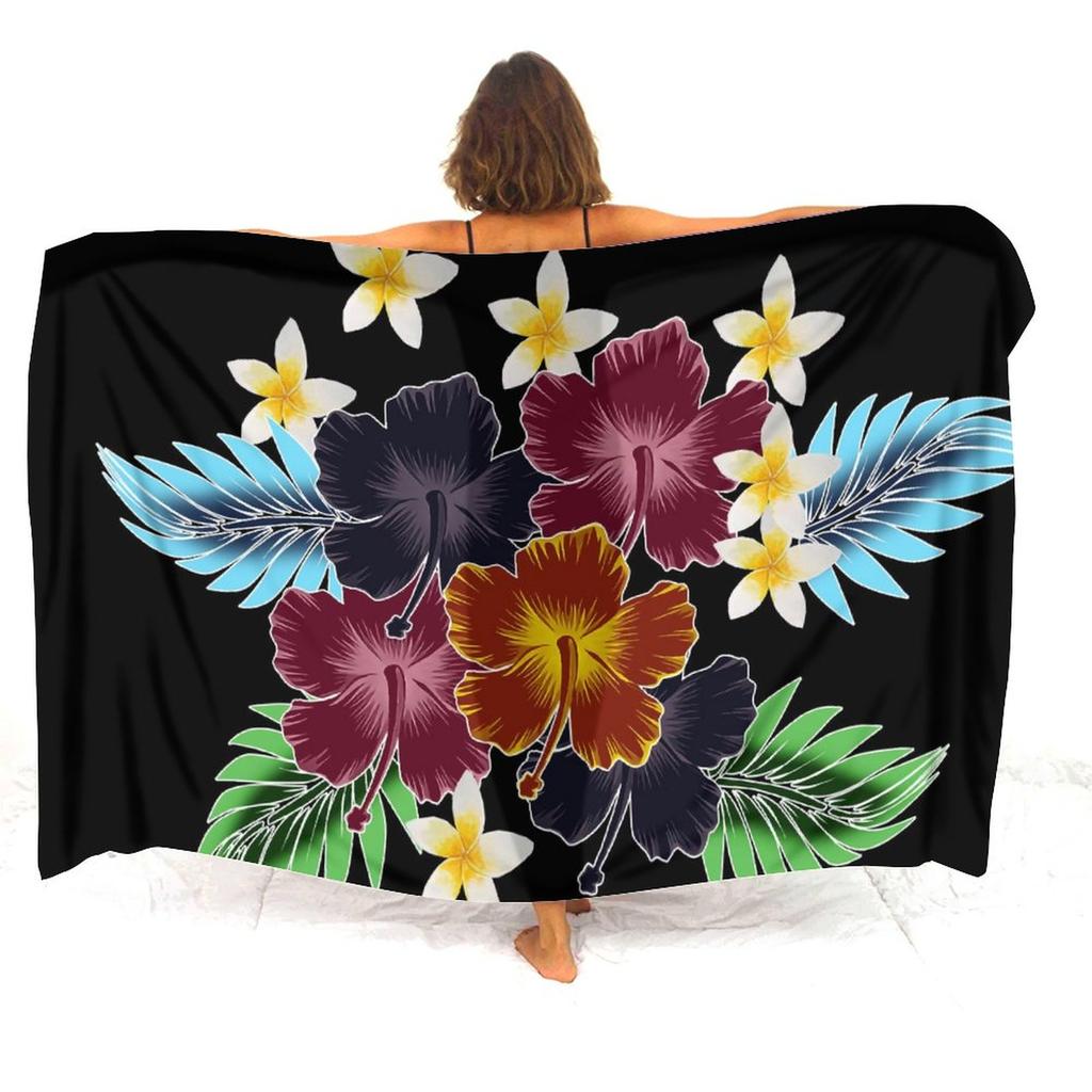 Resort Seaside Tourism Tribal Ethnic Style Women'S Sarong Polynesian Print Custom Seaside Beach Dress