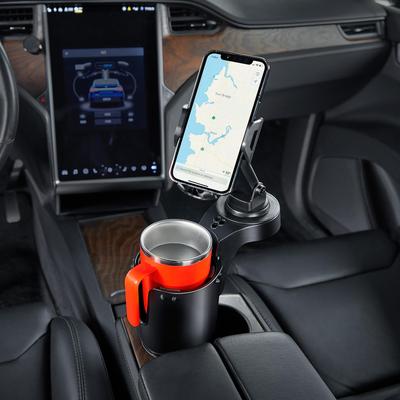 JOYTUTUS Автомобильный держатель для напитков с держателем для смартфона, В машину, Дизайн 2-в-1, Подстаканник для смартфонов,