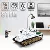 Non-Toxic 518Pcs T34-85 Medium Tank Building Blocks Ww2 Heavy Tank Chariot Soldier Figures Model Bricks Set Educational Toys Gifts For Kid