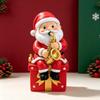 Festive Christmas Desktop  Ornament Resin Santa Statue Santa Claus Figurine  Holiday Decoration