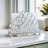 Элегантная хрустальная салфетница Роскошный диспенсер для салфеток Практичная подставка для салфеток Домашний декор