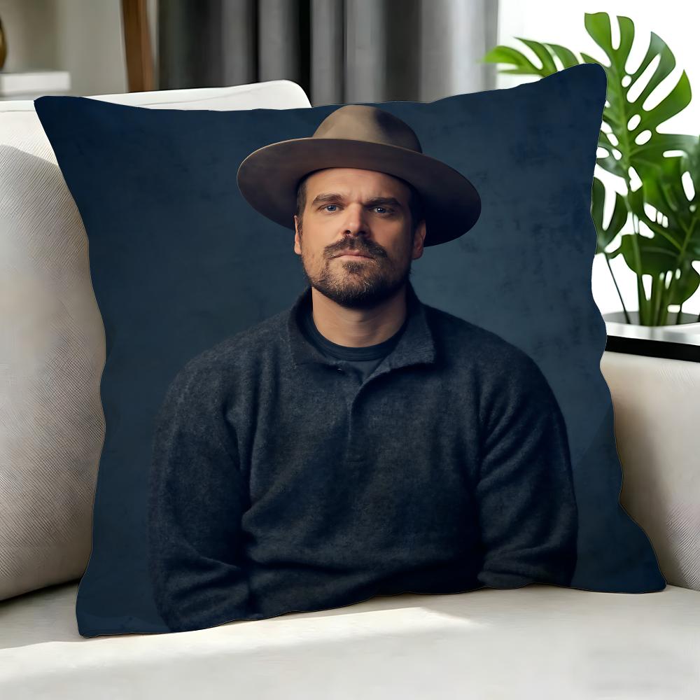 Actor David Harbour Cushion Cover Cushion Cover Set 4Pcs 50X50 45X45 40X40 Pillowcase Decorative Sofa Home Decor