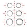 For Intake Throttle Intercooler  Pipe 2"/2.5"/3" 4" od Exhaust V-band Clamp w Flange System Assenbly Anodized Clamp