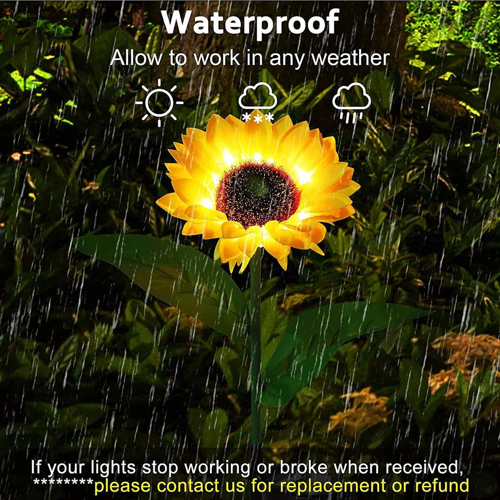 Solar sunflower led courtyard simulation lawn atmosphere lamp