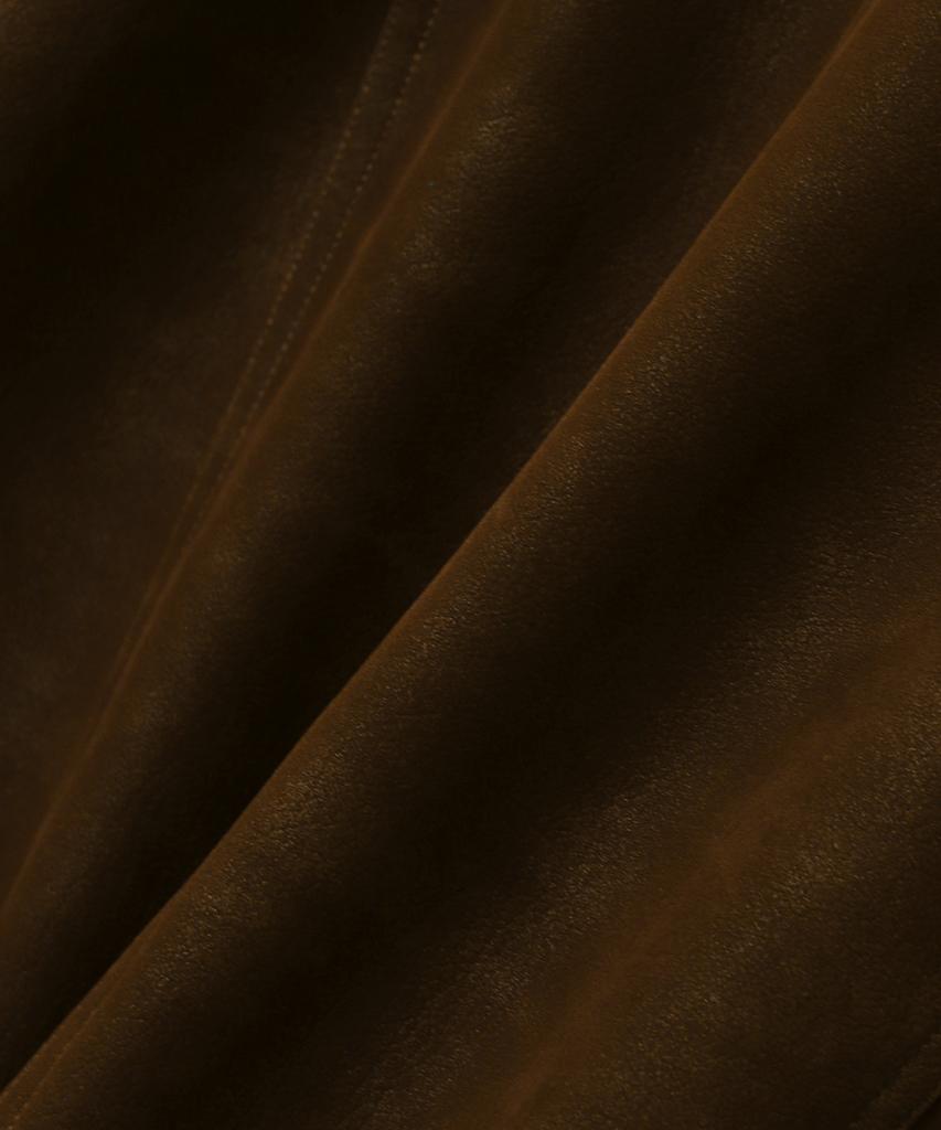 Куртка из благородной замши Suede Leather Jacket_Коричневый