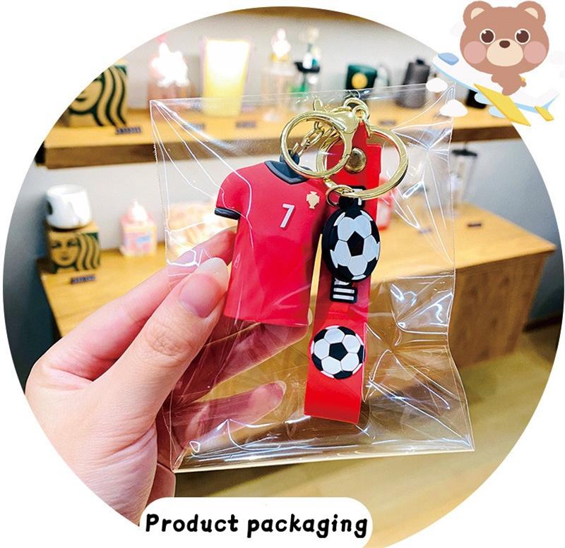 Подарок на чемпионат мира по футболу, автомобильный брелок из ПВХ, брелок из джерси, сумка Роналду Намара Месси, подвеска в виде футбольной звезды, уникальная