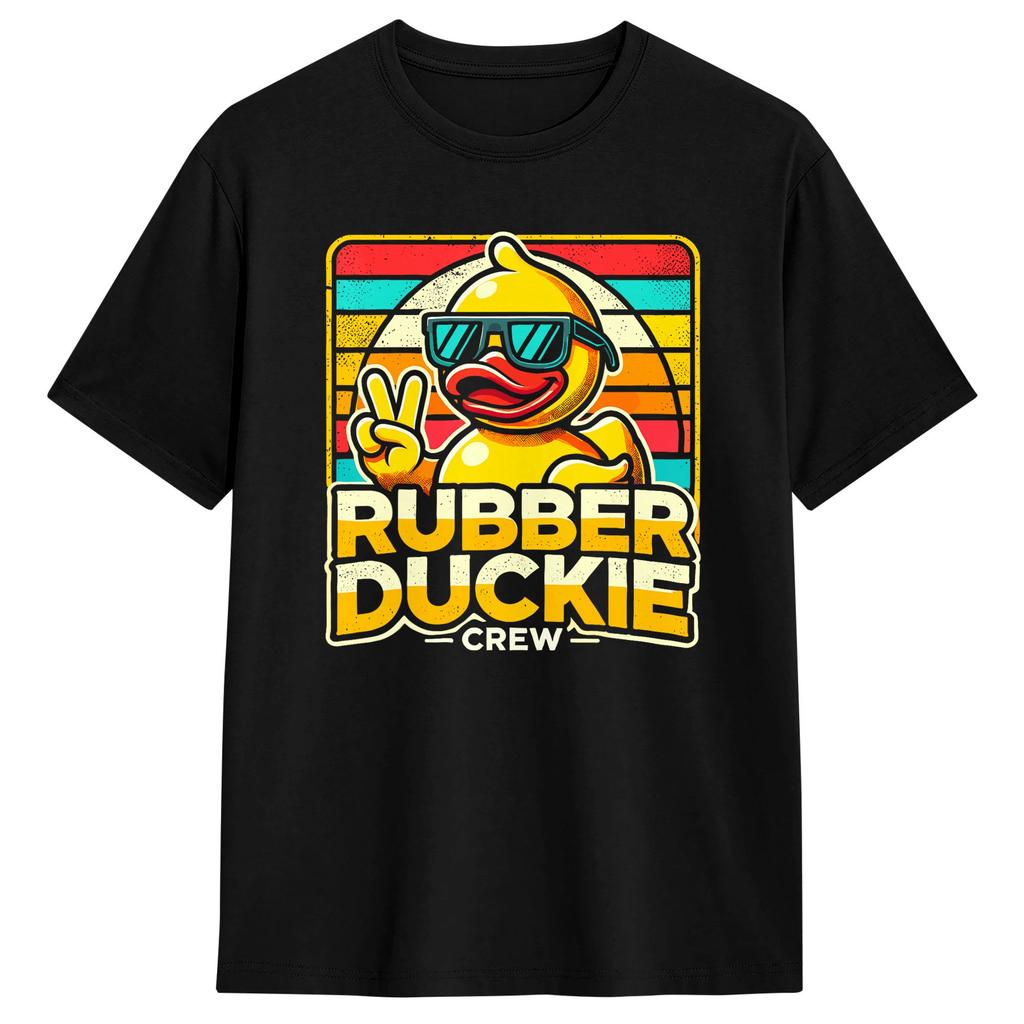 Rubber Duckie Crew Cruise Duck Matching Group T Shirt Unisex Vintage Tshirts Summer Oneck Trending Tees Wholesale Clothing