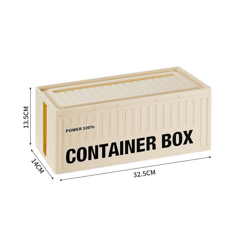 Уникальный контейнер для хранения настольных удлинителей, пылезащитный ящик для хранения розеток, чехол для проводов, органайзер для кабелей