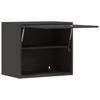Wall Mounted Garage Cabinet with Gas Strut Door Black