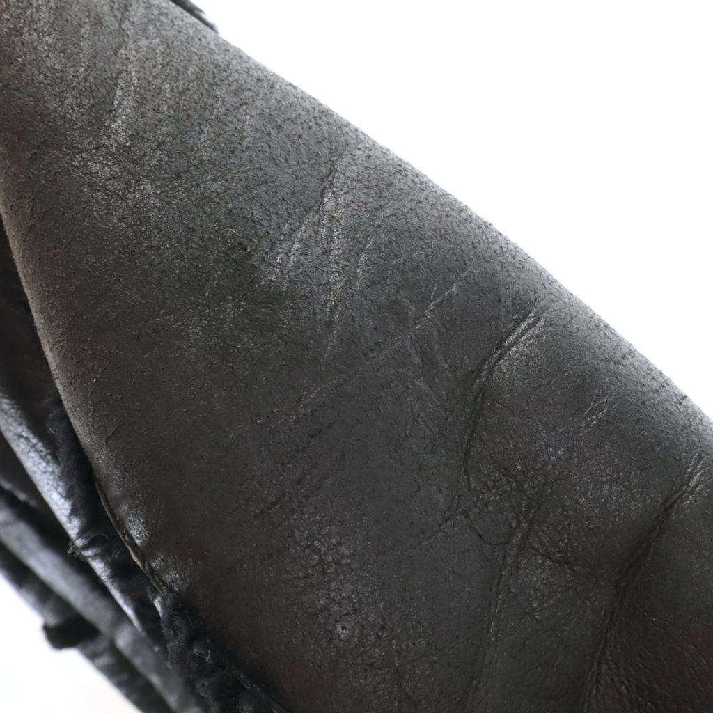 PALMUS Sheep leather Mouton coat F black Women Used