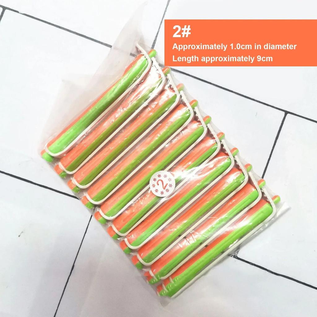 10 шт. Холодная завивка Бигуди Ролики Пластиковые Полые Без нагрева Бигуди Мягкая Завивка Стержень Вытяжной Сердечник Ленивые Локоны Гибкие Стержни