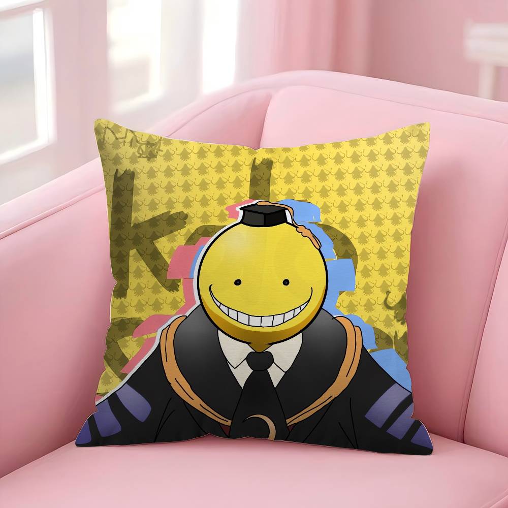 A-Assassination Classroom Anime Pillow Case For Sofa Decor Car Office Room Printing Cushion Cover Decorations And Protector