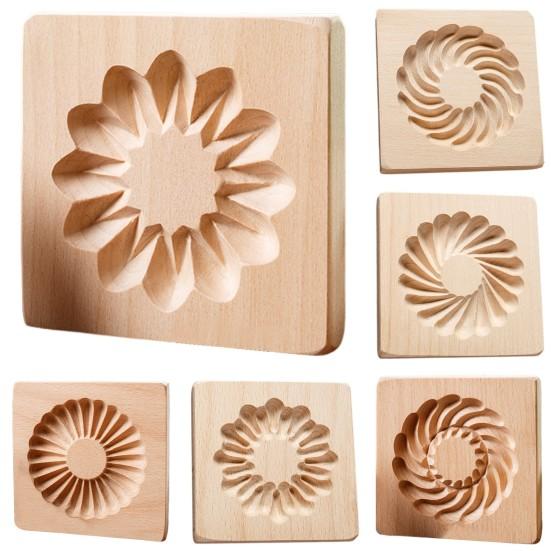 Форма для печенья, 3D прозрачная текстура, сделай сам, деревянная форма для печенья, простая в использовании антипригарная форма для выпечки для домашней кухни