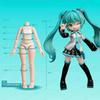 Оригинальная Hatsune Miku Q-версия 17-е Чудесное Издание Miku Singer Фигурка Действия Подвижные Суставы Сборная Игрушка Кукла Подарок