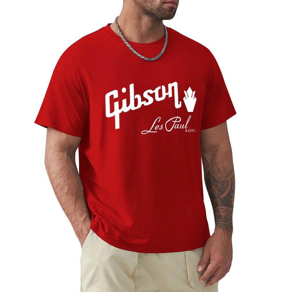 Gibson Les Paul Guitar Music Rock T Shirt Harajuku Short Sleeve T-shirt Cotton Graphics Tshirt Tops