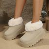 Fashion Women Boots Winter Thick Bottomed Comfortable Platform Shoes 2025 New Fashion Snow Boots Women Versatile Slip-On Ankle Boots