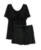 Night Bra Cami Short Sleeve Flare Short Pants Top and Bottom Room and Maternity Short [Two Hatch] & Set, Non-Wired, Wear, Breastfeeding, Pre-