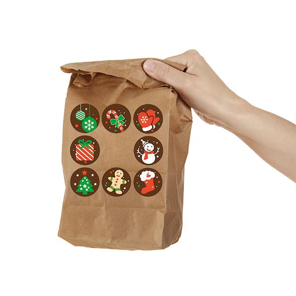 Рулон рождественских этикеток