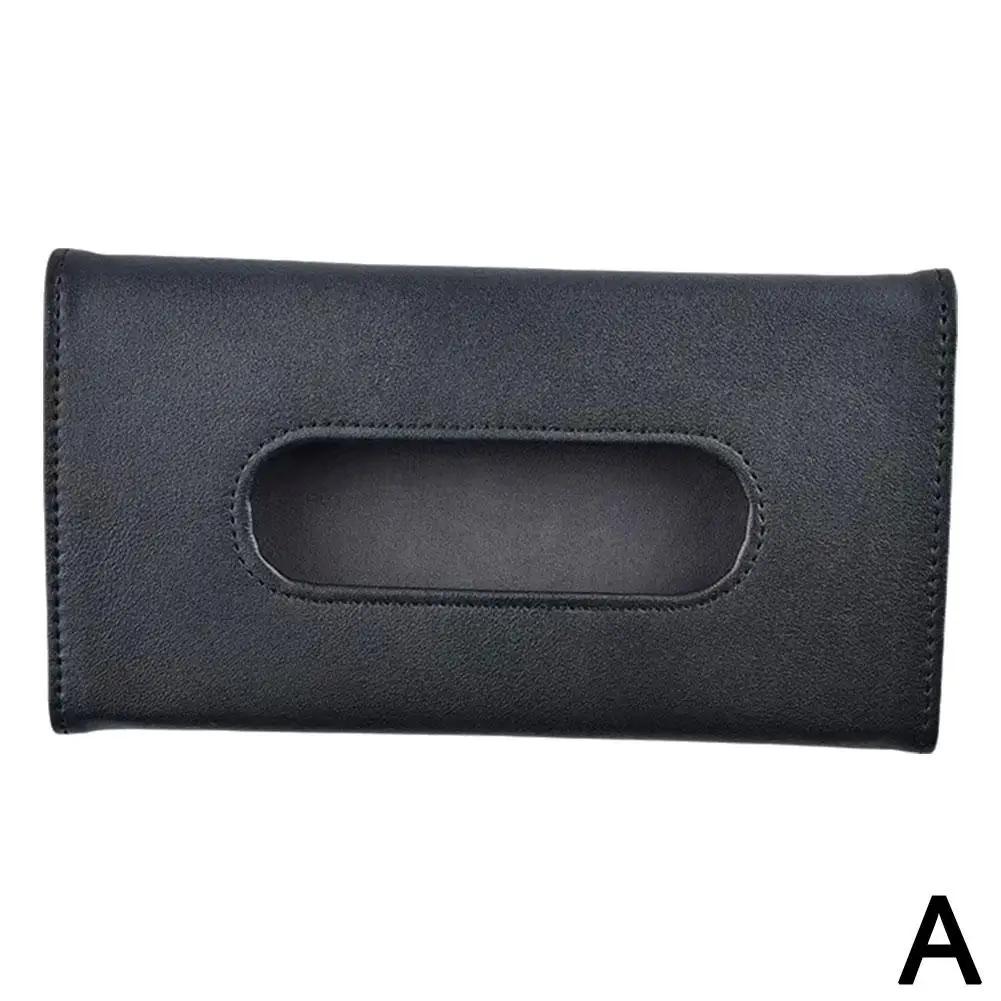 Car Sun Visor PU Leather Tissue Holder Mask Holder Sun Storage Auto Interior Visor Holder Accessories Car Decoration S4V8