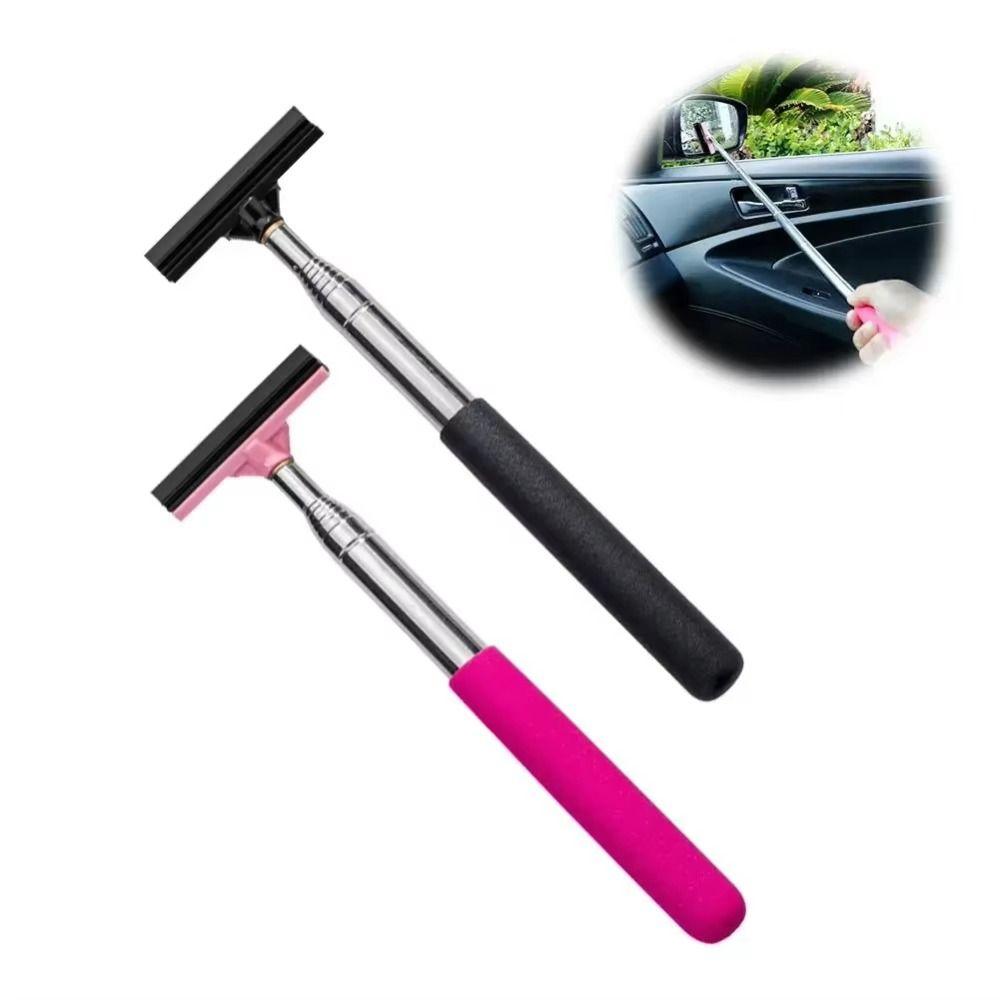 Extendable Design Telescopic Rearview Mirror Squeegee Manual Water Scraper Rearview Mirror Care