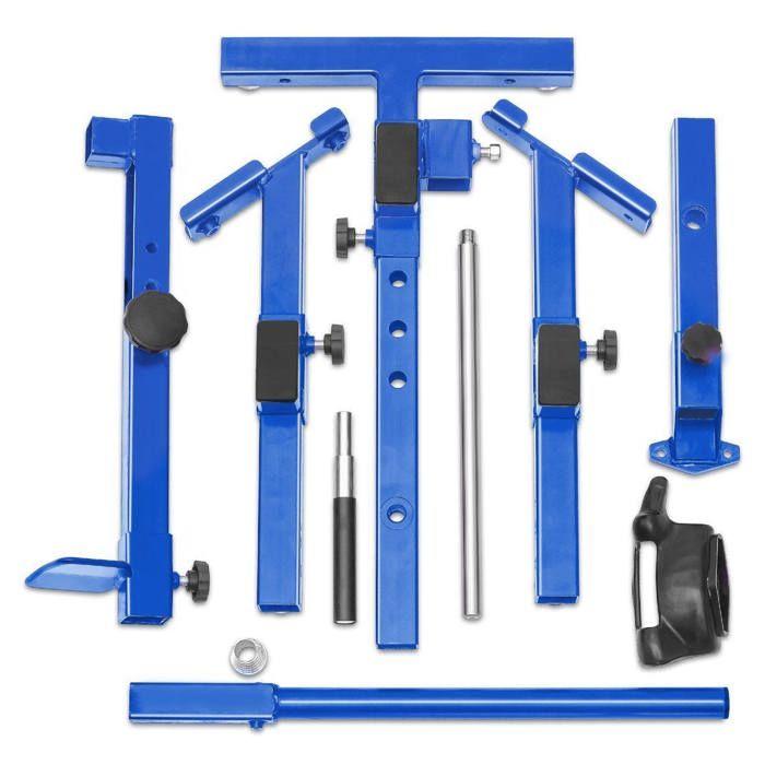 Démonte-pneu moto - ConStands MD4 - Bleu - Compatible 12-21 pouces - Robuste et efficace