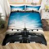 Aircraft 3D Digital Printing Three-Piece Bedding Home Textile Duvet Cover Bedding