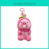 Очаровательный розовый капибара, пускающий пузыри, плюшевый брелок, милый аксессуар, подарок