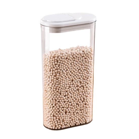 Герметичный контейнер для хранения продуктов Прозрачный пластиковый контейнер с откидными крышками для организации кухонной кладовой Банка для хранения сухих продуктов