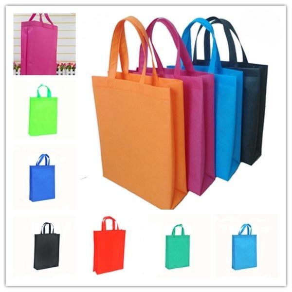 1PC Short / Long Folding Eco Shopping Bag Non-woven Storage Grocery Reusable Tote Wholesale