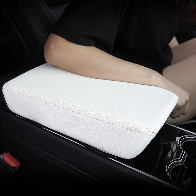 For Tesla Model 3 Model Y Car Armrest Box Protective Cover Central Control Armrest Cover Leather Accessories Decoration Interior
