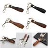 Genuine Leather Keychain for Business Professionals Portable Sturdy Keyring with Various Color for Everyday Use