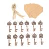 12Pcs Wedding Favors Vintage Key Bottle Opener Champagne Opener with Tag and Twine