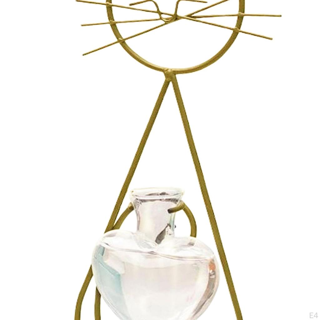 Ваза для террариума для кошек, металлический держатель, станция размножения, настольный подоконник 4,7 х 11,2 дюйма