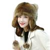 Winter Hat Cute Raccoon Shape Thermal Hat Warm Soft Comfortable Ear-covering Headwear for Adult Children