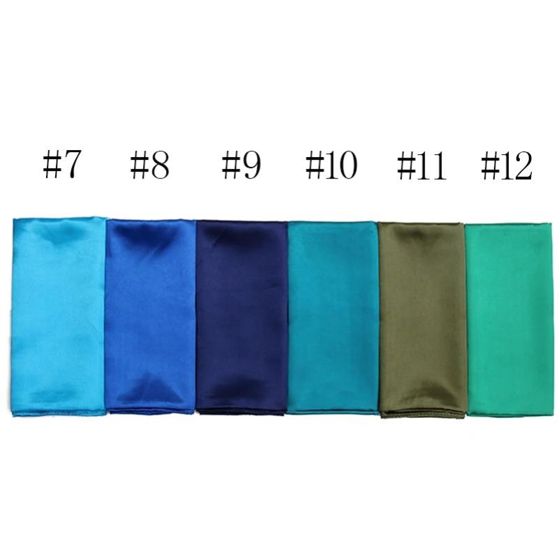 90*90CM Headwrap Muslim Satin Silk Square Scarf Muslim Hijab Women Underscarf Fashion Casual Look Plain Color Tudung Bawl Turban