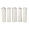 5Pcs Silver M10 Hex Coupling Nut Rustproof 6 Sides Stainless Steel Coupling Nut Kit for Maintenance