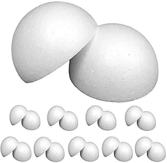 TKY Пенопластовый полукруглый пенопласт Ручная работа DIY Цумами Набор из 20 шариков, Шарики, Поделки, Поделки, Дзаику, (2.5cm)