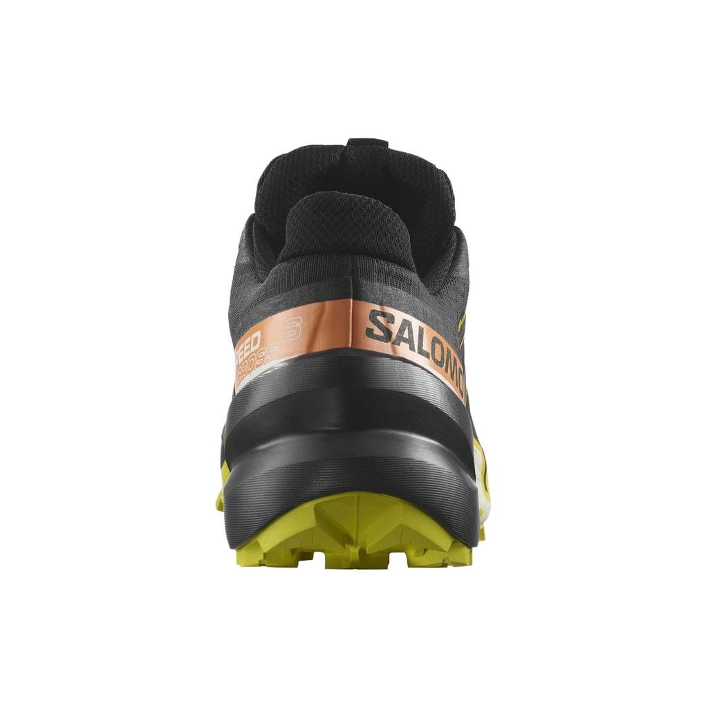 SALOMON Speedcross 6 Gtx Round Toe Lace-Up Shock Absorbing Non-Slip Wear-Resistant Waterproof Low-Top Running Shoes Men Sneakers Black Yellow 474654