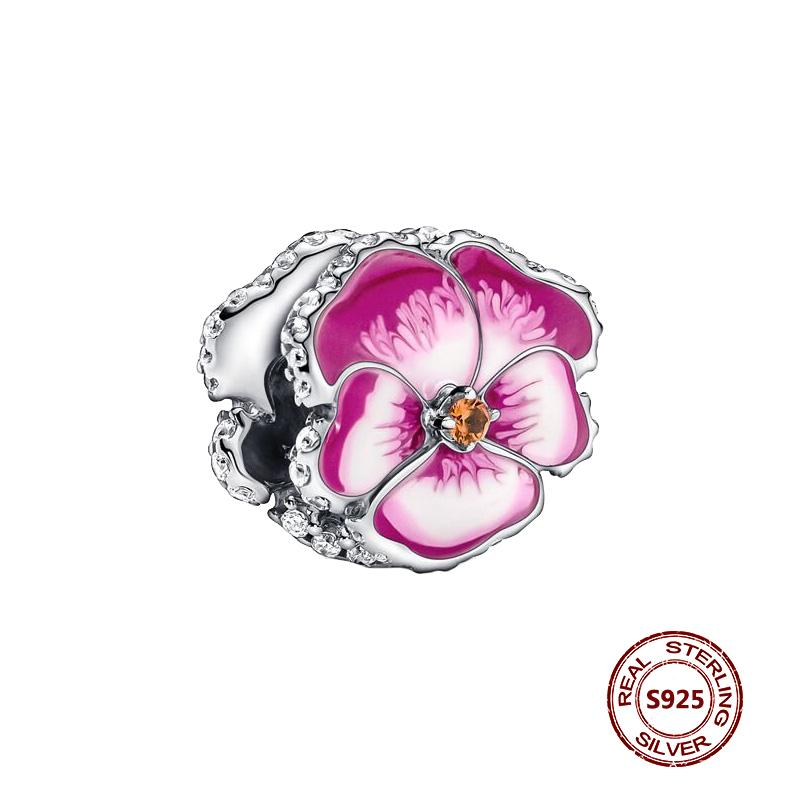 Подвески-хамелеоны, подходят модные оригинальные браслеты, серебро 925 пробы, циркон, осьминог, черепаха, бусина, бабочка, светлячок, подвеска, DIY изготовление ювелирных изделий