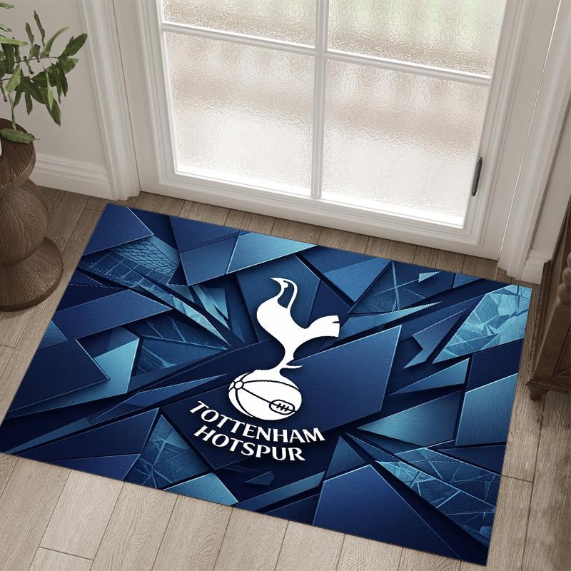 Дизайн Tottenham Hotspur Кристальный Велюровый Ковер Уютный Не?Нескользящий ковер с принтом для спальни, гостиной, прихожей