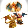 Premium 23cm Charizard Pvc Figure Unique Golden Color Design Eye-catching Home Decor