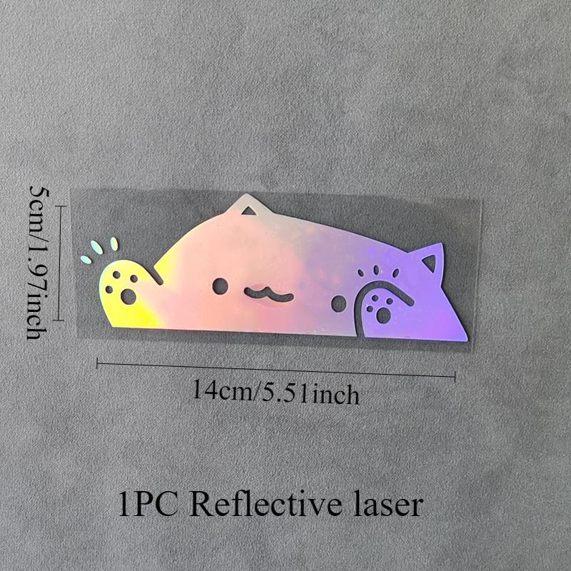 JDM Cute Cat Car Stickers Waterproof DIY Auto Window Body Bumper Trunk Funny Vinyl Decals Motorcycle Fuel Tank Decoration