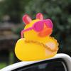 Car Duck Cowboy Hat Duck Car Decoration Rearview Mirror Decoration Toy Car Ornament