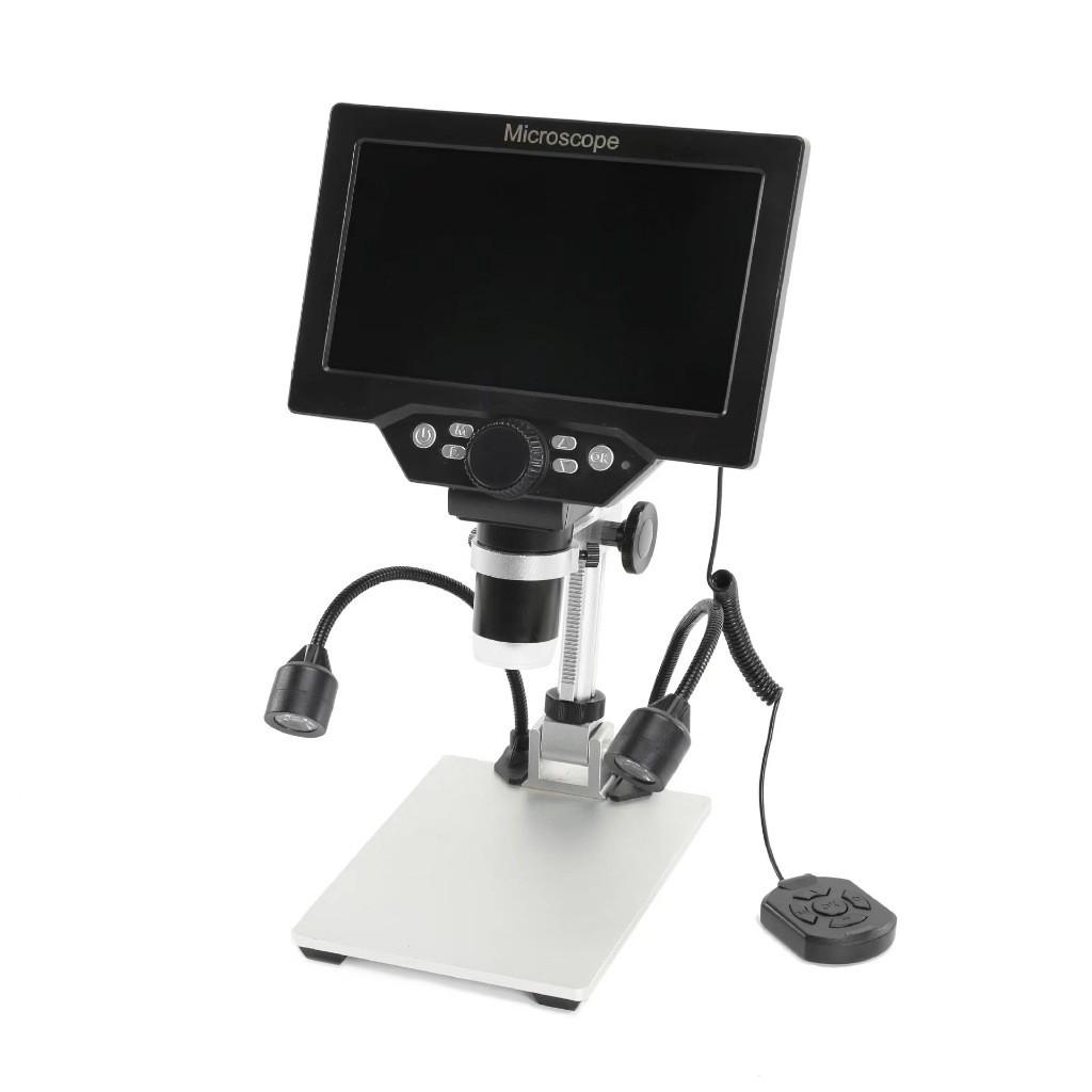 1200X Zoom 12MP HD 7‘’ Digital Microscope Electronic Microscopes Camera Magnifier LCD Display With Base