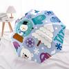 1pc Winter Wonderland Decorations Umbrella with Plastic Handle,Suitable for All Seasons Home Travel Outdoor UmbrellaDD957