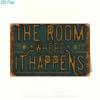 Vintage Hamilton The Room Where It Happens Metal Sign Retro Theater Pub Bar Decor