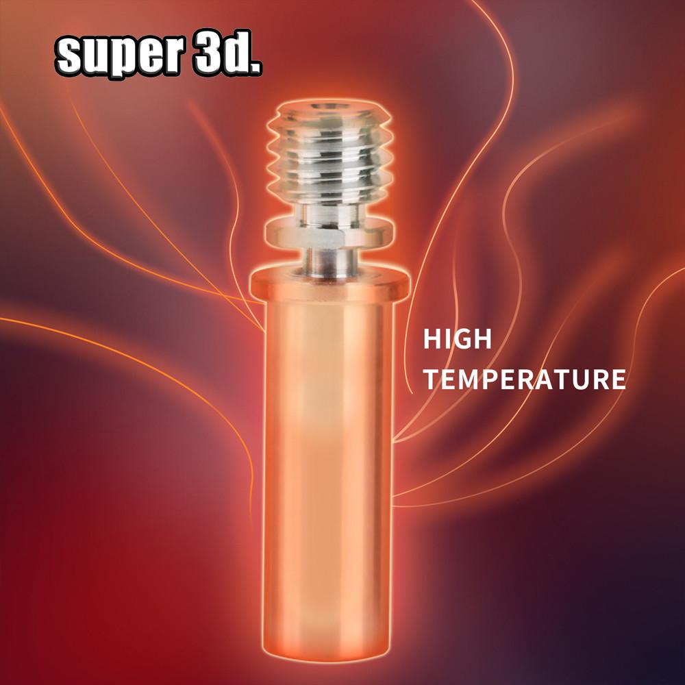 1/2Pcs Bimetal Throat CR6 SE Heat Break High Temperature Red Copper Titanium Alloy V6 Throat For Anycubic VYPER Mega S Mega Pro