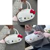 Hello Kitty Bowling Bag For Girls With Embroidered Butterfly Knot Clutch For Daily Use