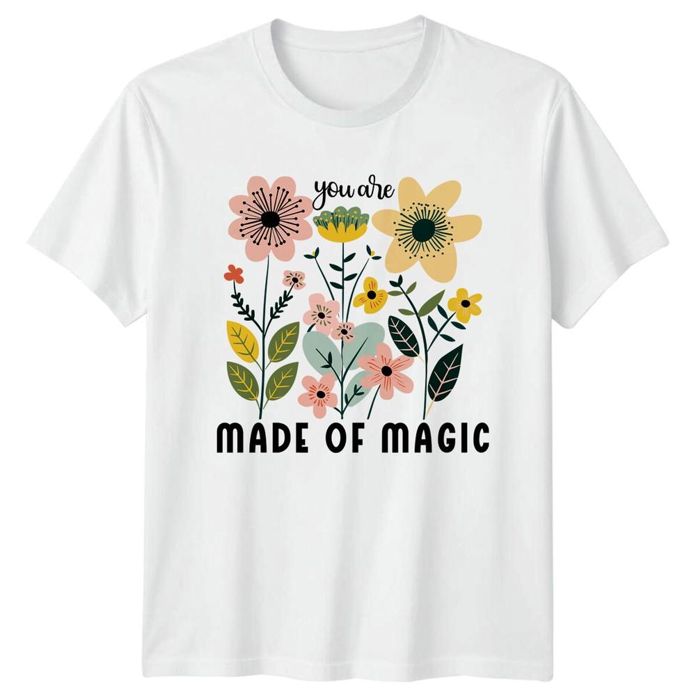 You Are Made Of Magic TShirt Nature Lake Floral Graphic Tee