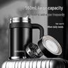 FUGUANG Platinum Insulated Tea Mug with Handle and Filter